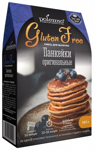 Polezzno Смесь Панкейки оригинальные, 260 грамм