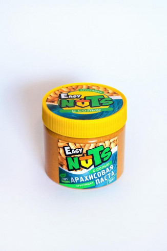 Easy Nuts Арахисовая паста с солью, 360 гр