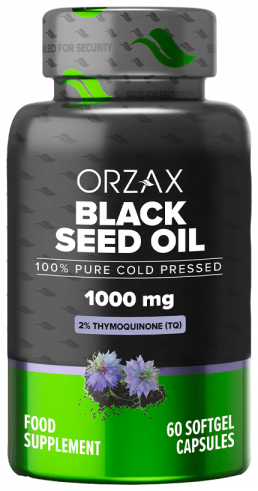 Orzax Black Seed Oil 1000 mg, 60 капсул