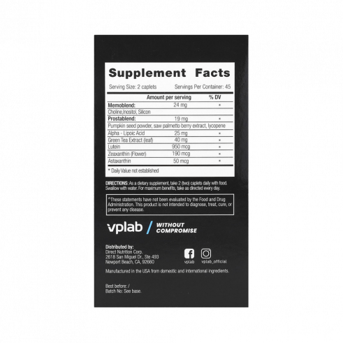 VP Laboratory Ultra Men&rsquo;s Sport Multivitamin Formula, Ультра Менс Спорт Мультивитамин Формула, 90 капсул