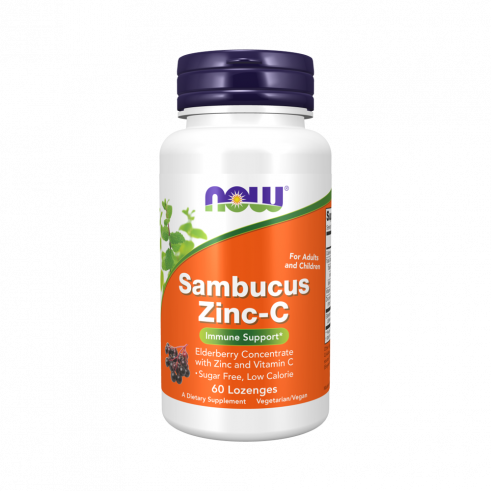 NOW Sambucus Zinc-C, 60 таблеток