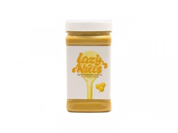 Lazy Nuts Арахисовая паста с медом, 400 г