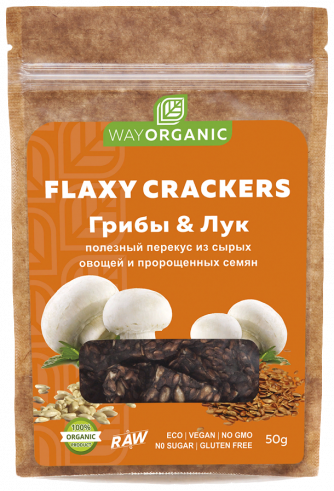 Wayorganic Льняные крекеры, 50 г