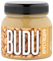 BUDU Арахисовая паста Хрустящая, 850 гр