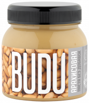 BUDU Арахисовая паста Без добавок, 250 гр