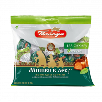 Победа Конфеты шоколадные без сахара &quot;Мишки в лесу&quot;, 200 грамм