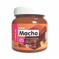 Chikalab Паста шоколадная с кокосом и кешью Macho, 250 грамм