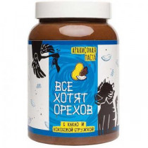 Фудсторис Арахисовая паста &quot;Все хотят орехов&quot; с Какао и кокосовой стружкой, 1000 г
